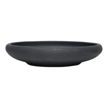 Reserve by Libbey Ignea 9.8 oz. Black Matte Porcelain Deep Bowl - Sample