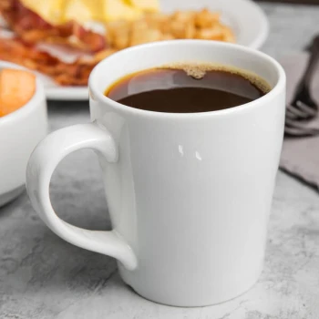 Libbey Porcelana 12 oz. Bright White Porcelain Seygo Mug - Sample
