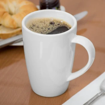 Libbey Slenda 12 oz. Royal Rideau White Porcelain Mug - Sample