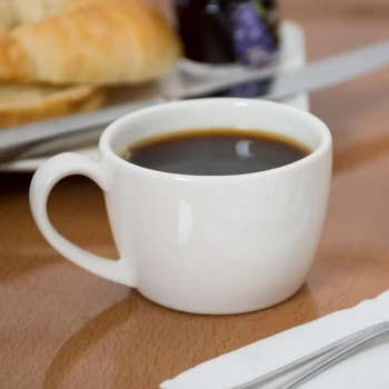 Libbey Slenda 2.75 oz. Royal Rideau White Low Espresso Cup - Sample