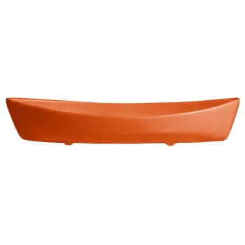 G.E.T. Enterprises BT031TG Bugambilia 6.9 Qt. Classic Textured Finish Tangerine Resin-Coated Aluminum Deep Boat
