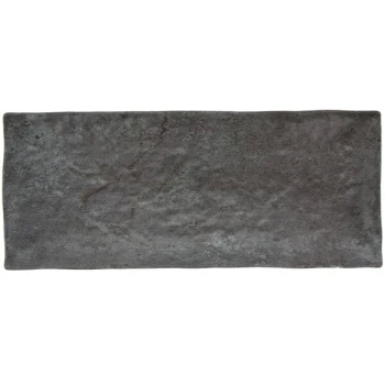 GET SB-1560-MNS Moonstone 15 1/4" x 6 1/4" Slate Melamine Rectangular Platter - 6/Pack
