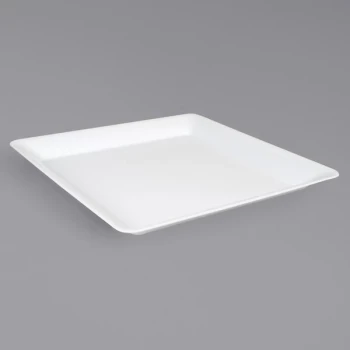Fineline SQ5414PP.WH ReForm White 14" Square Polypropylene Platter   - 20/Case