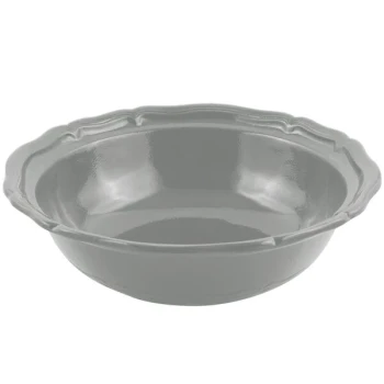 Bon Chef 9054 Queen Anne 10 Qt. Platinum Gray Sandstone Finish Cast Aluminum Salad Bowl