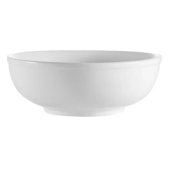 CAC MB-8 Clinton 1.5 Qt. Bright White Rolled Edge China Salad / Pasta Bowl - 24/Case