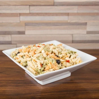 CAC CTY-40 Citysquare 60 oz. Bright White Square Porcelain Bowl - 12/Case