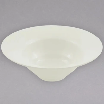Bon Chef 9172 3 Qt. Ivory Sandstone Finish Cast Aluminum Wide Rim Bowl