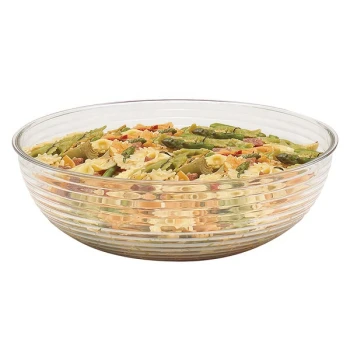 Cambro 5.8 Qt. Clear Camwear® Round Ribbed Bowl