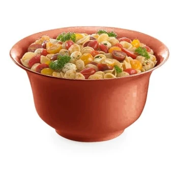 TableCraft CW3130CP 3.25 Qt. Copper Cast Aluminum Tulip Salad Bowl
