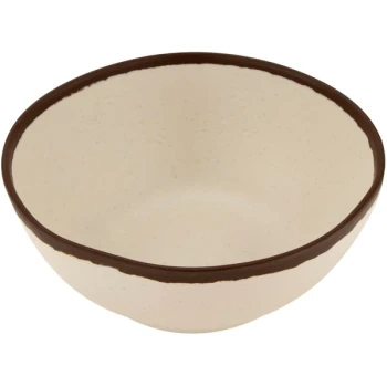 GET Pottery Market Glazed 1 Qt. Cream Melamine Salad Bowl - 12/Pack