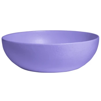 G.E.T. Enterprises BRD18-MOD-LV Bugambilia 15.9 Qt. Smooth MOD Finish Lavender Resin-Coated Aluminum Extra Large Deep Round Bowl
