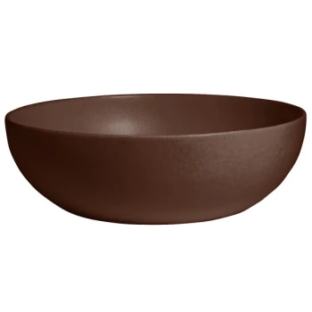 G.E.T. Enterprises BRD18-MOD-MC Bugambilia 15.9 Qt. Smooth MOD Finish Mocha Resin-Coated Aluminum Extra Large Deep Round Bowl