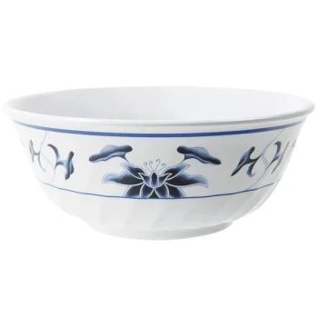 GET M-607-B Water Lily 32 oz. Fluted Melamine Bowl - 12/Pack