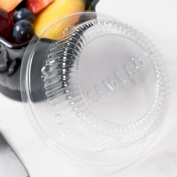 Cambro CLSRB5152 Clear Dome Lid for Cambro SRB5 5 oz. Plastic Swirl Bowls - 1,000/Case