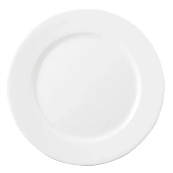 Chef & Sommelier FM558 Eternity Plus 9" Warm White Rolled Edge Wide Rim China Plate by Arc Cardinal - 12/Case