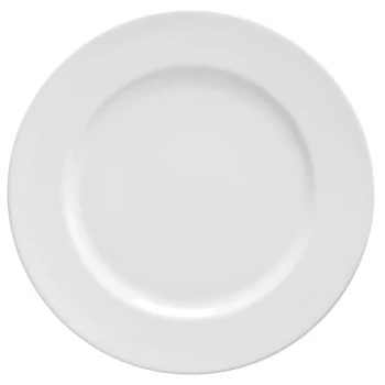 10 Strawberry Street RW0005 Royal White 7" White Round Porcelain Plates - 24/Case