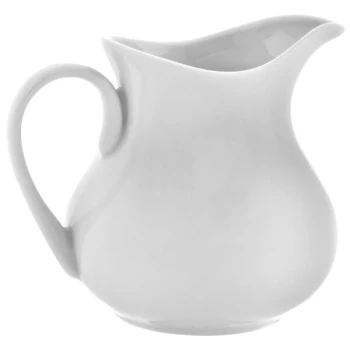 10 Strawberry Street RW0016 Royal White 9 oz. White Porcelain Creamer - 6/Case