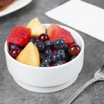 Arcoroc R0850 Candour 16.75 oz. White Porcelain Stackable Bowl by Arc Cardinal - 24/Case