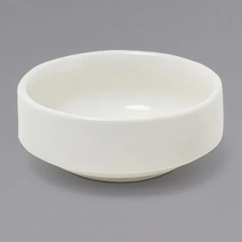 Front of the House Catalyst 3 oz. European White Round Porcelain Ramekin - 12/Case