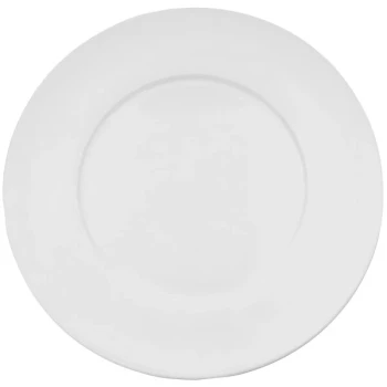 CAC FDP-23 Paris French 12" Bone White Round Porcelain Plate - 12/Case