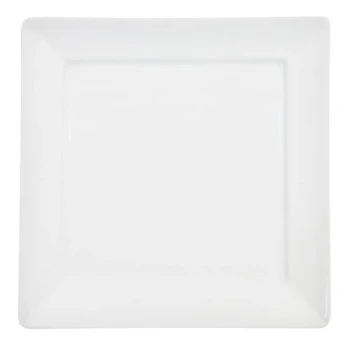 CAC F-SQ5 Paris French 5" Bone White Square Porcelain Plate - 36/Case