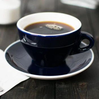 CAC E-11-CBU Venice 11 oz. Blue Cup with 6 1/2" Saucer - 24/Case