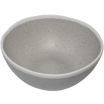 GET Pottery Market Glazed 1 Qt. Gray Melamine Salad Bowl - 12/Case