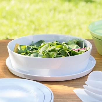 GET CB-1035-W Cabana 9 1/4" White Melamine Box Set - 6/Case
