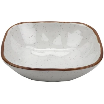 GET SB-14-RM Rustic Mill 14 oz. Glazed Irregular Square Melamine Bowl - 24/Case