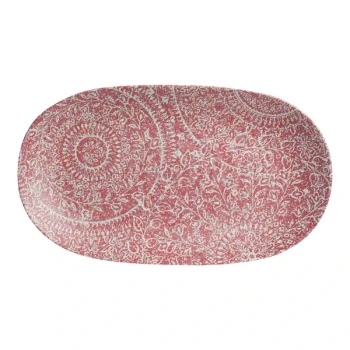 Creations from Steelite Solano 14" x 8" Melamine Rubine Platter - 12/Case