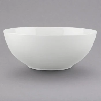 Villeroy & Boch 16-3272-3170 Stella Hotel 68 oz. White Bone Porcelain Salad Bowl - 6/Pack