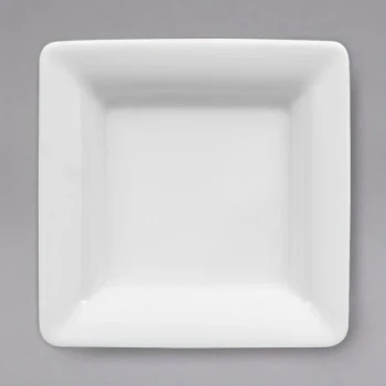 Villeroy & Boch 16-3334-3825 Pi Carre 2 oz. White Porcelain Flat Square Bowl - 6/Case