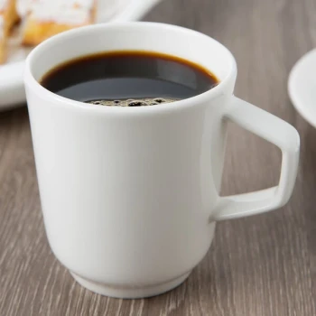 Villeroy & Boch 16-4004-4870 Affinity 13.5 oz. White Porcelain Mug - 6/Case