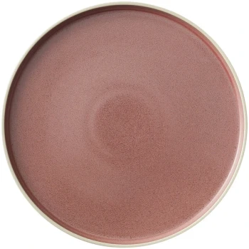 Luzerne Moira by Oneida 1880 Hospitality MO2701020SP 7 3/4" Smoky Plum Stoneware Plate - 12/Case