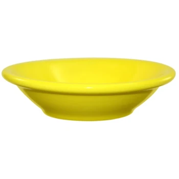 International Tableware Cancun 5 oz. Yellow Stoneware Fruit Bowl - 36/Case