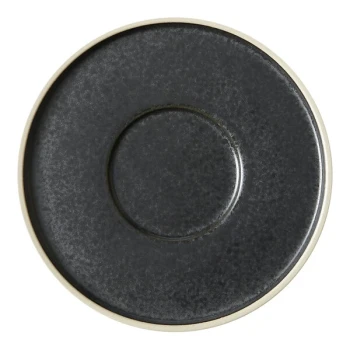 Luzerne Moira by Oneida 1880 Hospitality 4 3/4" Roasted Sesame Stoneware Saucer - 24/Case