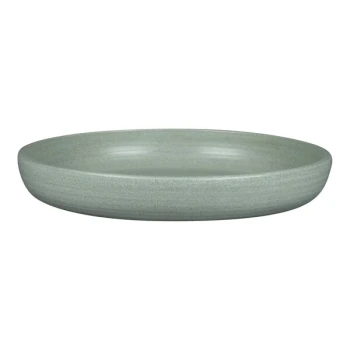 RAK Porcelain Rakstone Selva 10 3/16" Aqua Green Porcelain Deep Plate - 2/Case