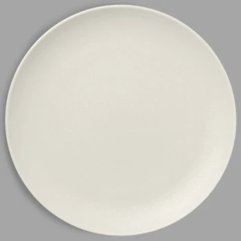 RAK Porcelain Neo Fusion 5 7/8" Sand White Porcelain Flat Coupe Plate - 24/Case