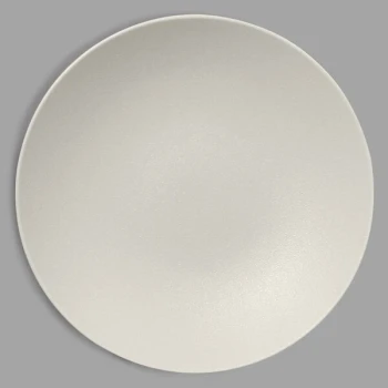 RAK Porcelain Neo Fusion 11 13/16" Sand White Porcelain Deep Coupe Plate / Bowl - 6/Case