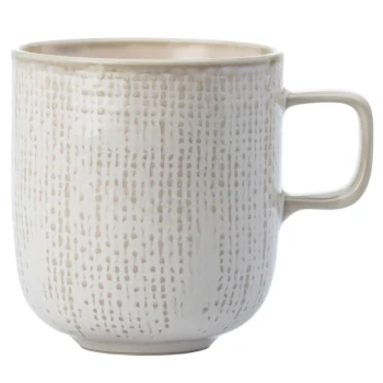 Luzerne Knit by Oneida 1880 Hospitality L6800000560 9 oz. Porcelain Mug - 36/Case