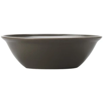 Libbey ENG-10-O Englewood 15 oz. Matte Olive Porcelain Cereal / Soup Bowl - 36/Case