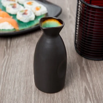 Libbey BF-9 Hakone 9 oz. Stoneware Sake Bottle - 12/Case