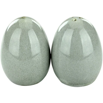 International Tableware Luna 2.5 oz. Ash Porcelain Salt and Pepper Shaker Set - 24/Case