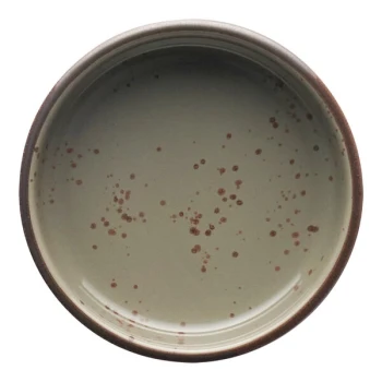 International Tableware Splash 2 oz. Green Smoke Stoneware Sauce Dish - 36/Case