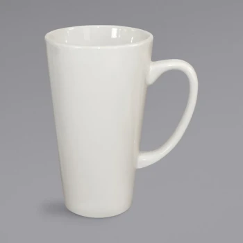 International Tableware Roma 16 oz. Ivory (American White) Stoneware Funnel Cup - 24/Case