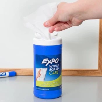 Expo 81850 5 1/2" x 8" Dry-Erase Board-Cleaning Wet Wipes