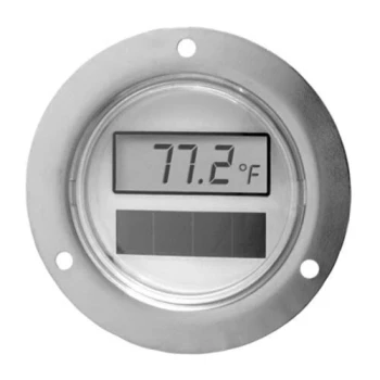 AllPoints 621128 2" Solar Powered Digital Thermometer with Front Flange and 108" Capillary