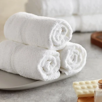 Lavex Premium 16" x 30" 100% Ring-Spun Cotton Hand Towel 4 lb. - 12/Pack