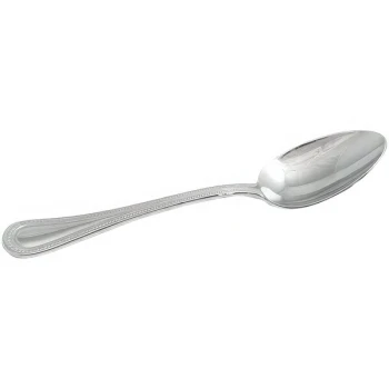 Bon Chef S1003 Sombrero 7 1/4" 18/10 Stainless Steel Extra Heavy Soup / Dessert Spoon - 12/Case