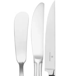 Acopa Lydia 8 7/8" 18/8 Stainless Steel Extra Heavy Weight Dinner Knife - 12/Case